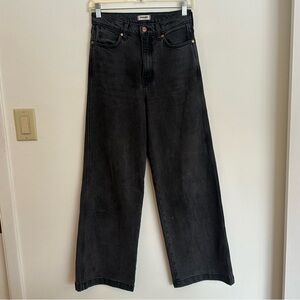 Wrangler Women's Black High Rise Wide Leg